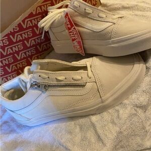 White Vans size 7
